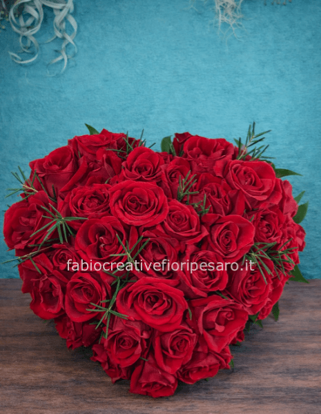 Cuore rose rosse taglia XS